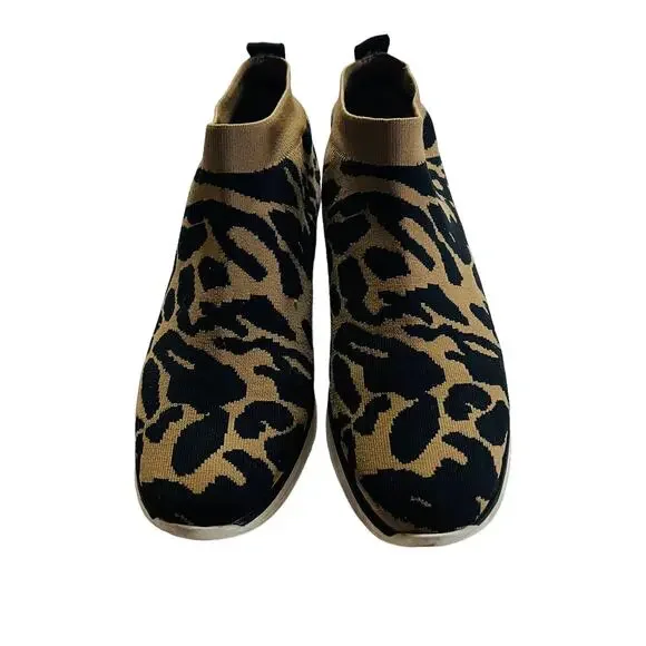 Louise Et Cie Breyson Leopard Print Ankle Pull On Sneaker Size 8.5 - Picture 3 of 8